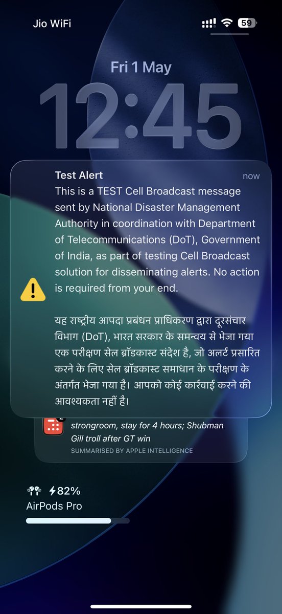 pem217's tweet photo. Got test alert message with loud beep sound from DOT. Anyone else? https://t.co/Na6n3hG7XK