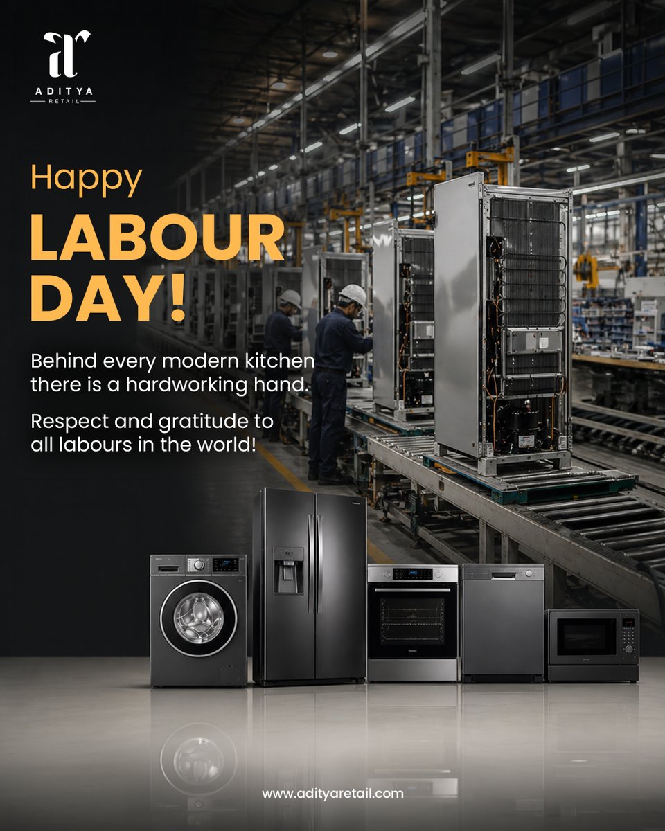 adityaretailon1's tweet photo. Not every kitchen shines because of appliances.

Some shine because of the hands that build them.

Today, we celebrate the effort, skill, and dedication behind every home.

Happy Labour Day!

#LabourDay #RespectWorkers #AdityaRetail #ModernHomes #KitchenExperts #IndiaBuilds https://t.co/a9z8vdvBdb