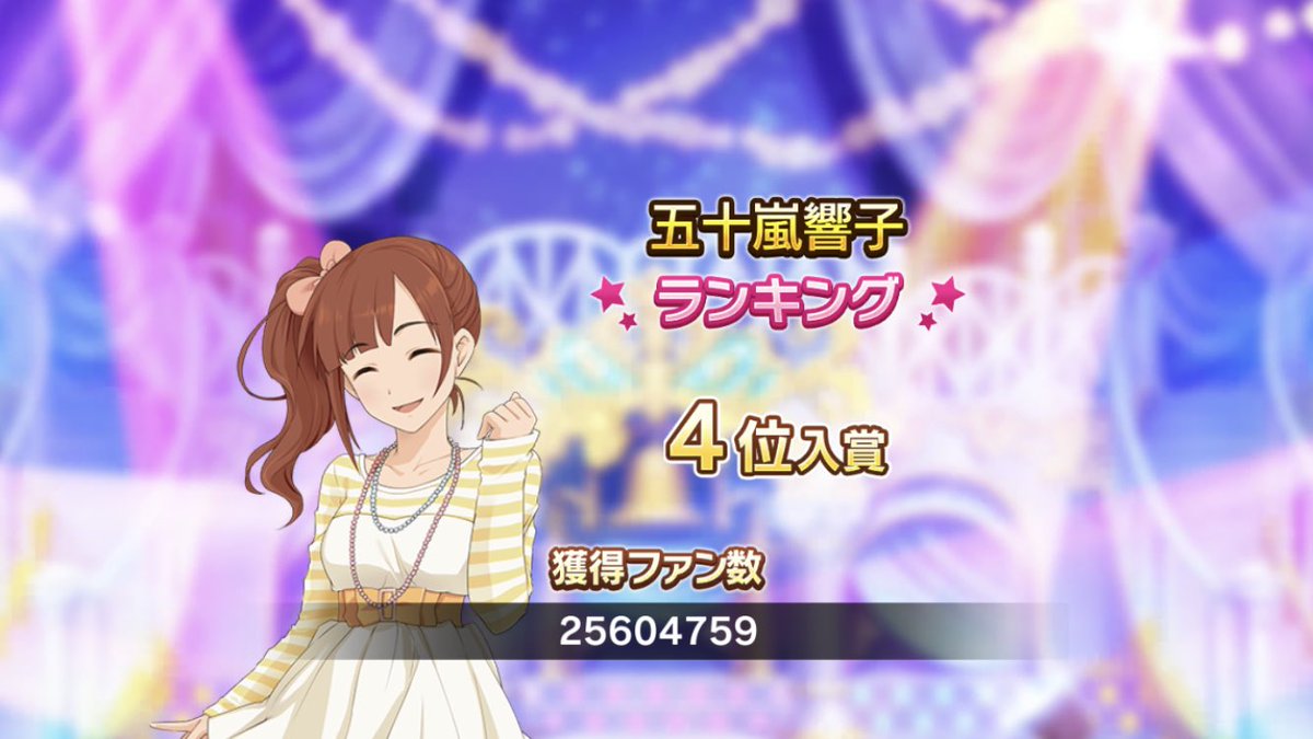 あ、4位のひとだ