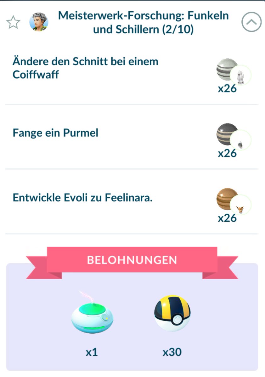 AlfredFimm's tweet photo. Die 500 Pokémon aus Kalos habe ich unter anderem über viele viele Purmel gelöst. Für die nächste Stufe reicht eins? Irre! 😱🙃😅

#PokemonGO https://t.co/zAPMh5aOmB
