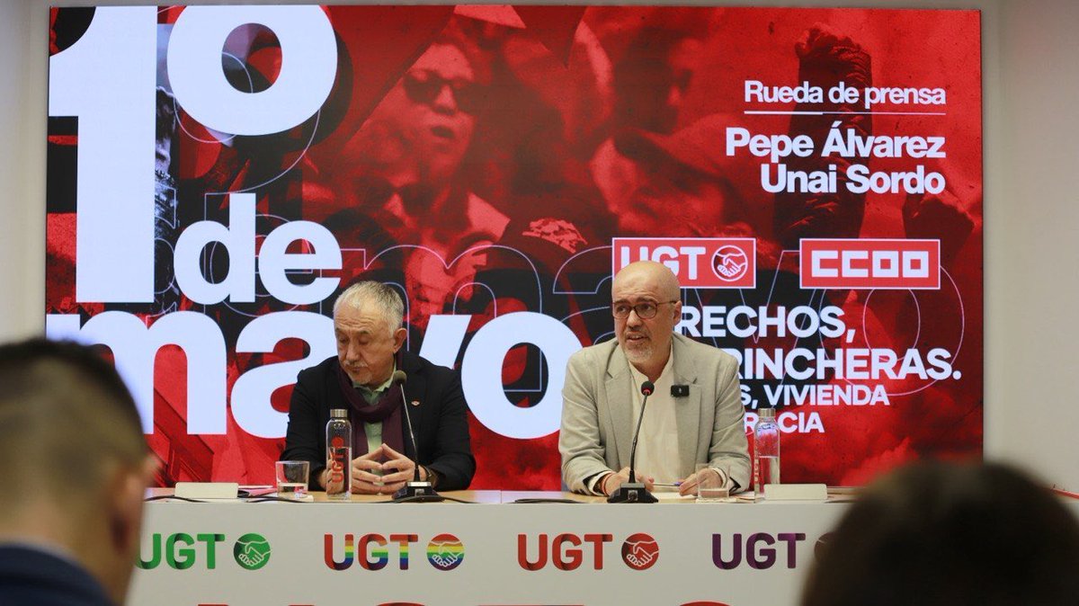 🔹Silvia Intxaurrondo entrevista a Unai Sordo y Pepe Álvarez sobre la manifestación de este 1 de Mayo en Málaga, bajo el lema: ‘#DerechosNOTrincheras Salarios, vivienda y democracia’

📺 DIRECTO 9:45h

rtve.es/play/videos/di…

#1MCCOO
