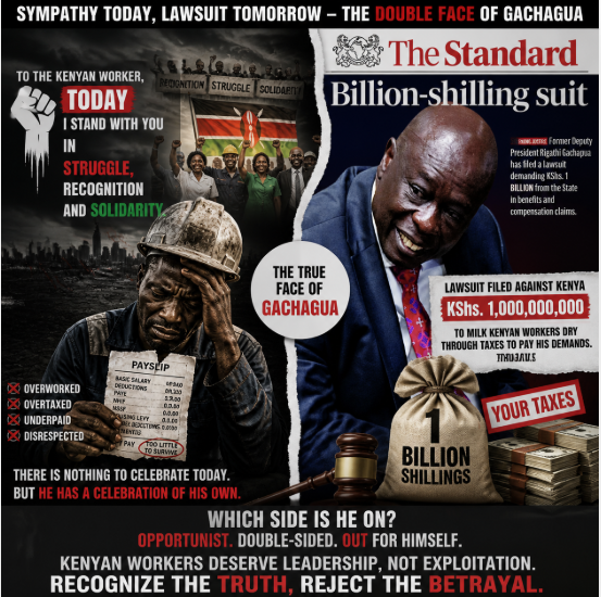 AokoMavk's tweet photo. @rigathi If the kshs 1B lawsuit was against specific individuals and not against the Kenyan workers through their taxes, we could accept your empathy, but Sir, its not adding up, kindly rethink of another forward looking strategy. https://t.co/7VRC5CElIb