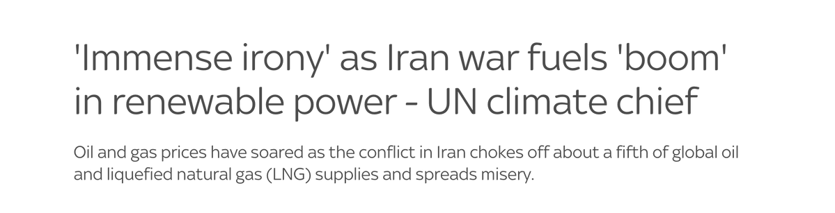 AshvinSuri's tweet image. 'Immense irony' as Iran war fuels 'boom' in renewable power - UN climate chief

#climate 

news.sky.com/story/immense-…