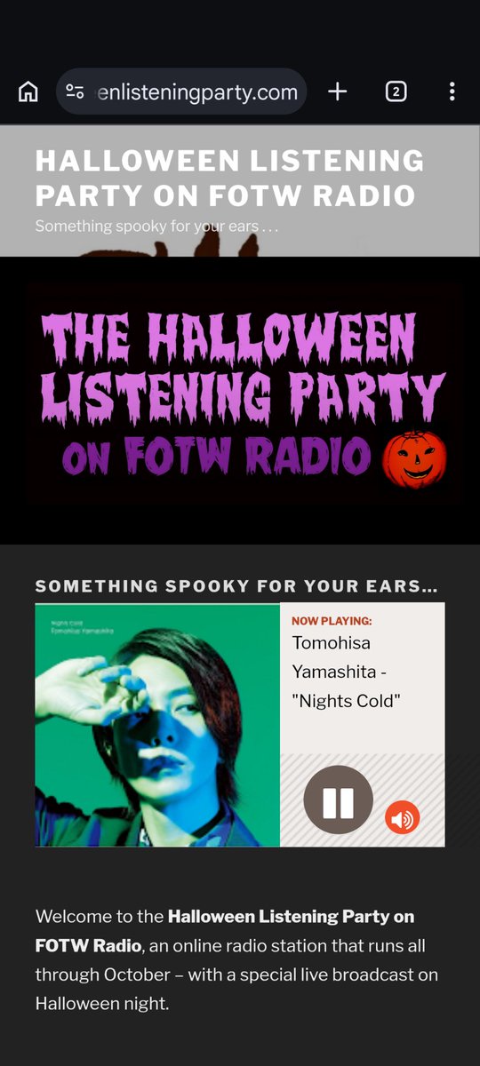 Nao_yps4499's tweet photo. 🇦🇺シドニー🎃📻
#Halloweenradio
@fotwradio さん
Thank you so much for playing #Nights_Cold by #TomohisaYamashita.
@Tomohisanine @tomosfam
I'm having a great time. 🥰💜🥰
#山下智久
山下智久のNights Cold https://t.co/VHaY7fzqML https://t.co/iLgZN3aNWz