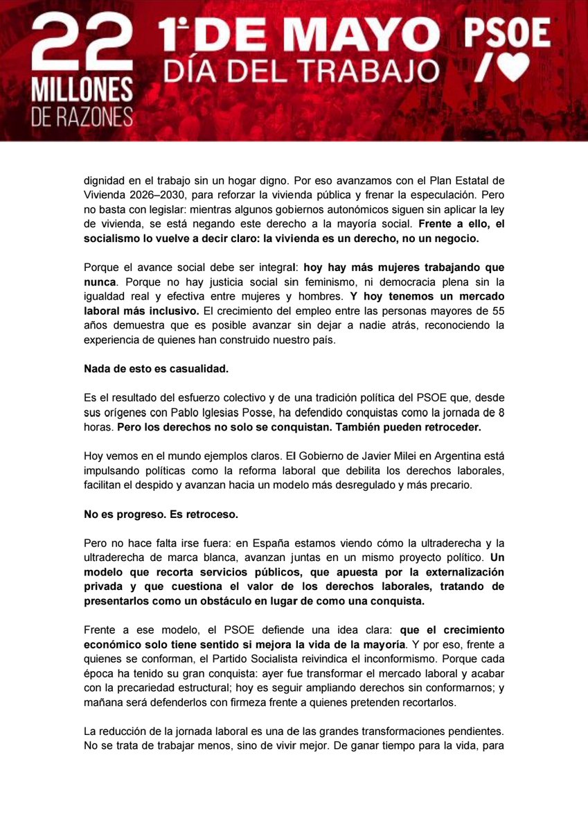 PSOE tweet media