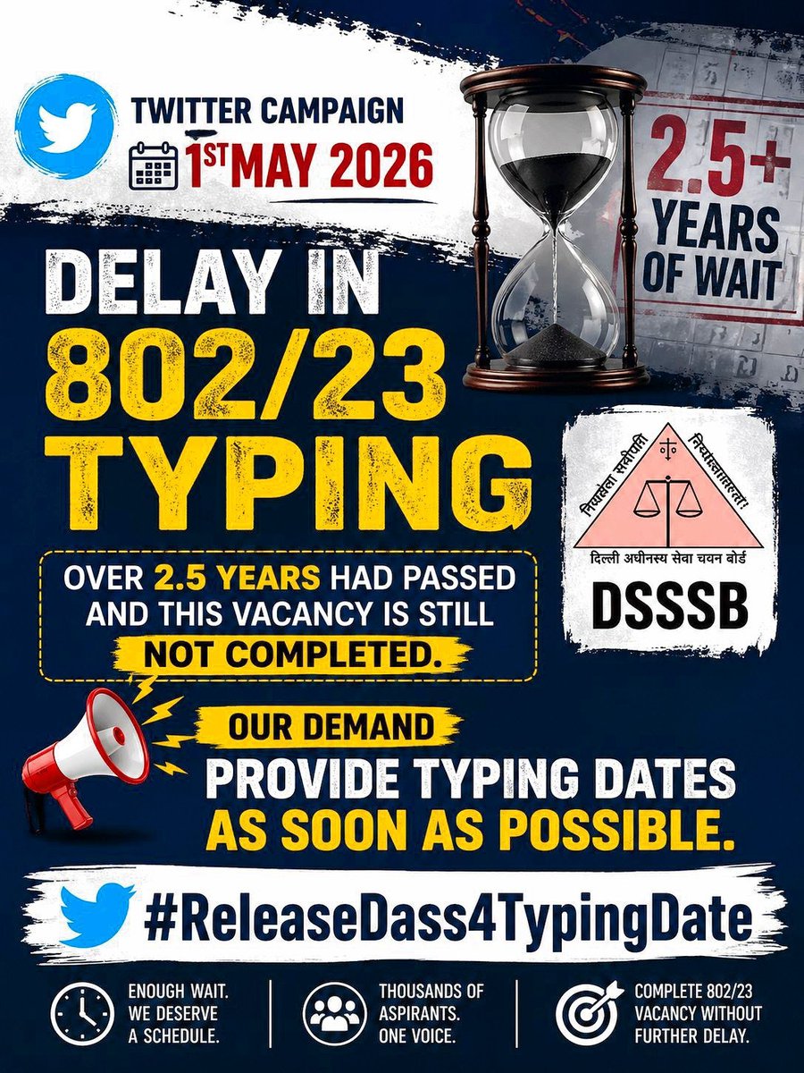 JayMathur20125's tweet photo. @LtGovDelhi @MCD_Delhi #ReleaseDass4Typingdate
#ReleaseTypingDate 
@SandhuTaranjitS
@dsssbofficial
@LtGovDelhi
 @DelhiGovDigital
 @LokNiwasDelhi https://t.co/KcZKONiqV1