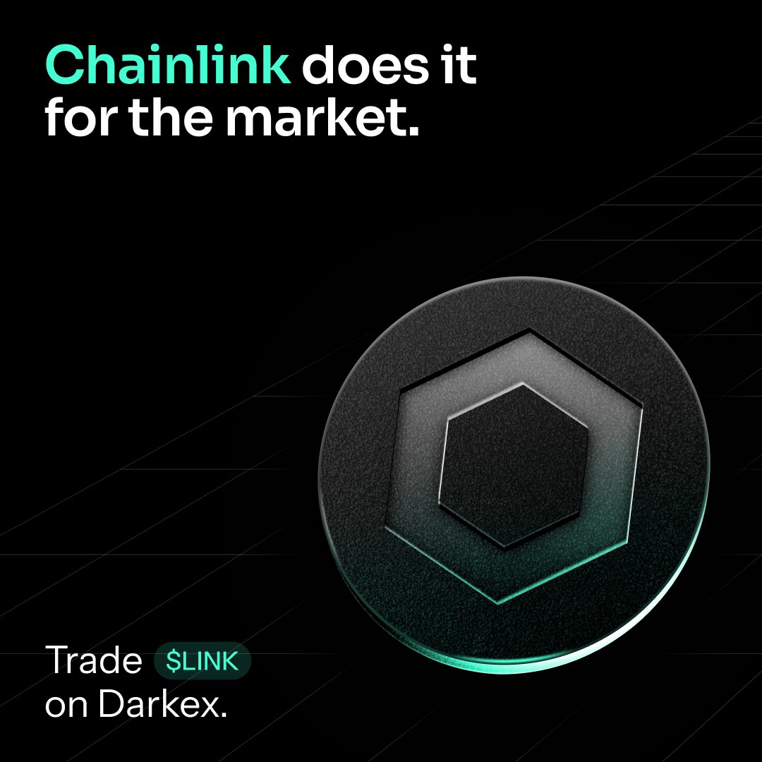 Data doesn’t move itself.

Chainlink does it for the market.

Trade $LINK on Darkex.