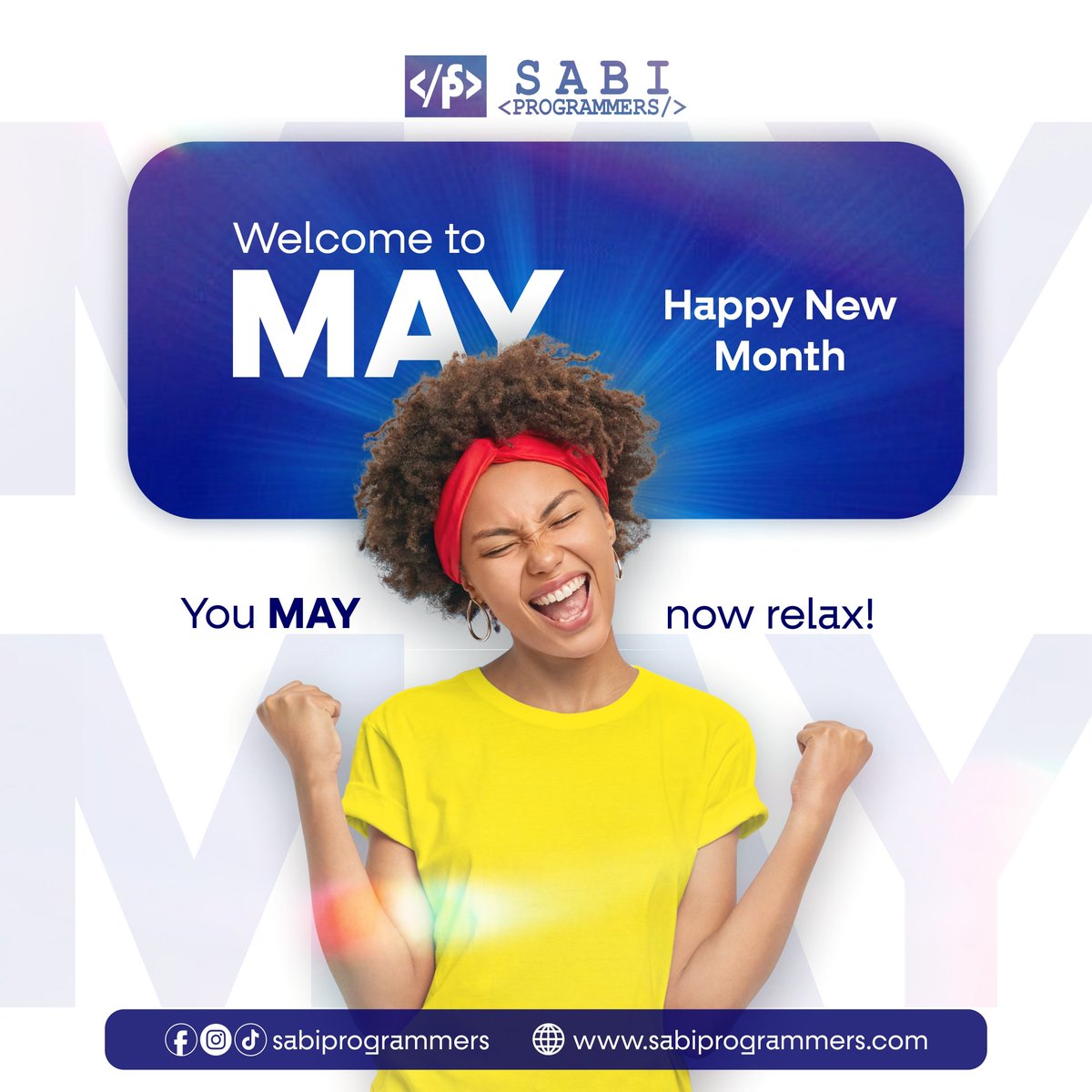 SabiProgrammers's tweet photo. Welcome to the month of May

This is a new month with new opportunities.

It is another time to learn something that actually moves you forward.

Make it count

#SabiProgrammers #HappyNewMonth #newmonthblessings #learntech #techtraining https://t.co/xDFwakzZIJ