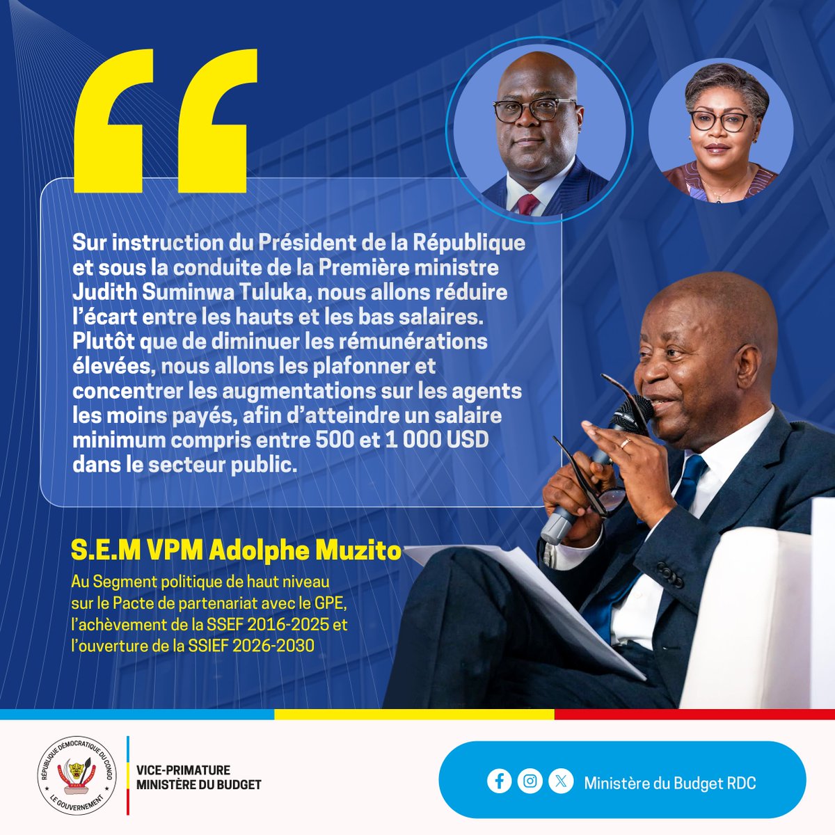 Ministère du Budget/RDC tweet media