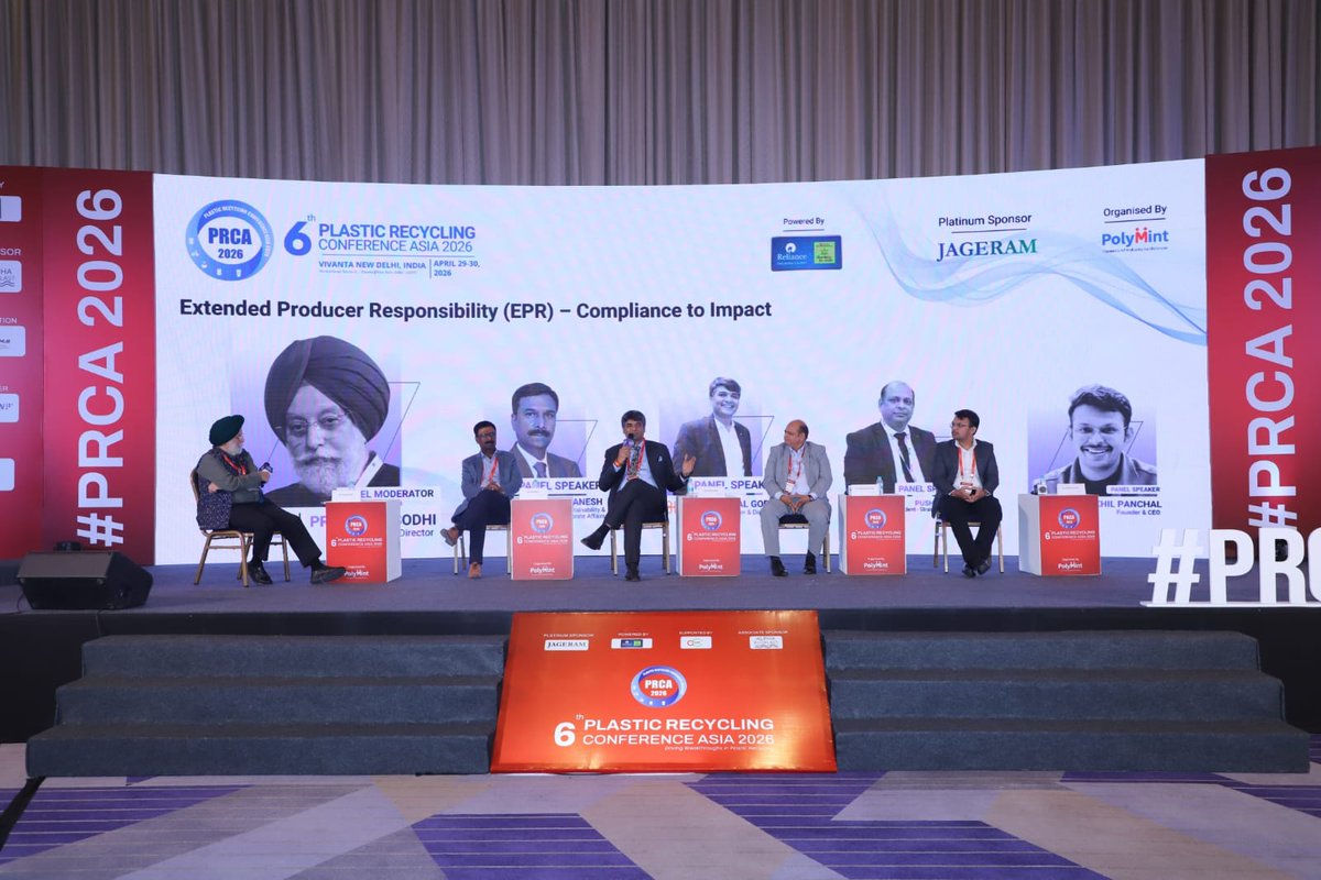 ex_eco's tweet photo. EcoEx is proud to be the Sustainability Partner at the Plastic Recycling Conference Asia 2026, contributing to key conversations shaping India’s circular economy.

At PRCA 2026, EcoEx is not just supporting the ecosystem, we are actively redefining how EPR operates in India. https://t.co/hwHSv19Fx5