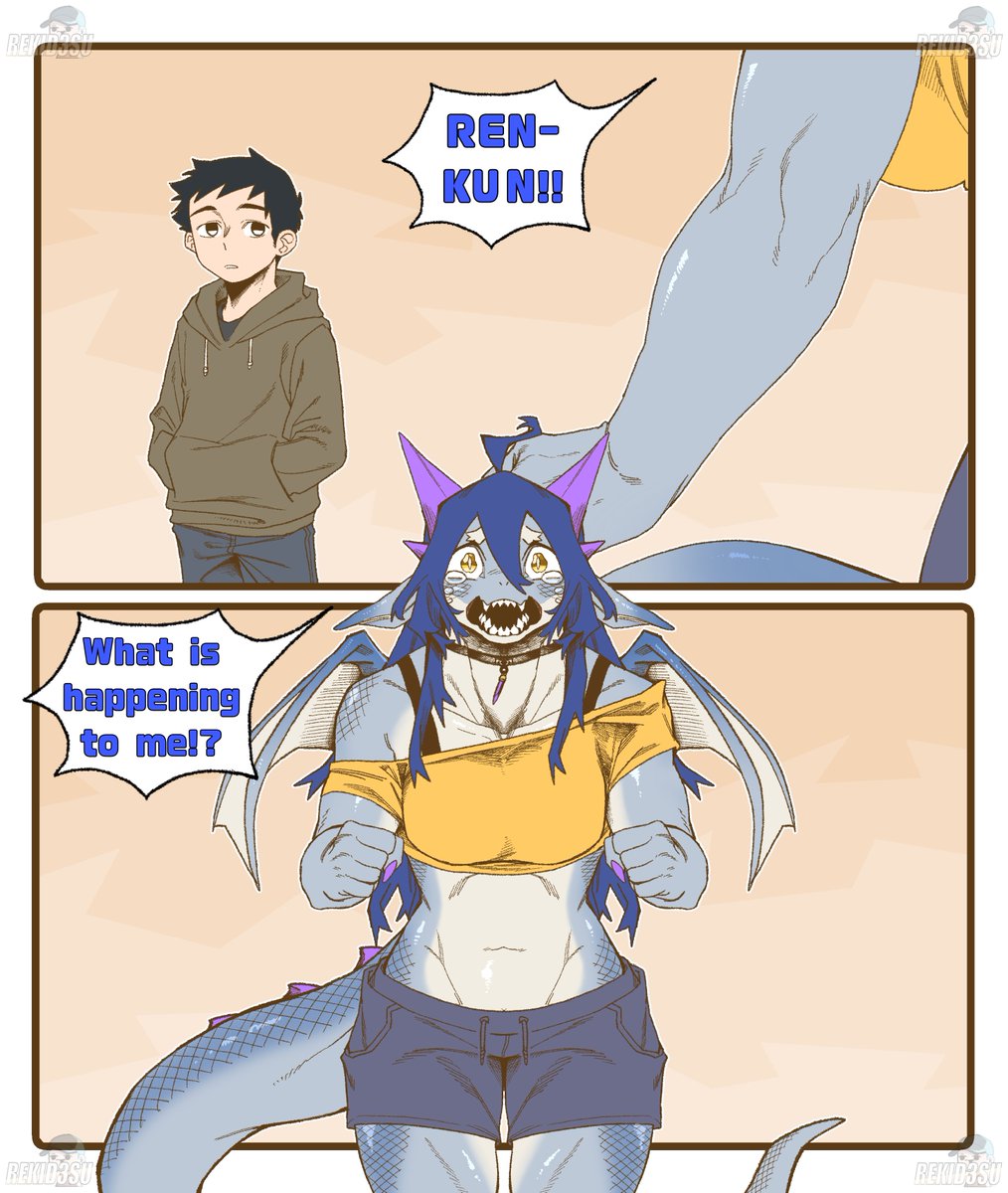 REKID3SU's tweet image. Dragon Tsukiko! (CANON but not permanent)

Will draw a whole side comic based around it