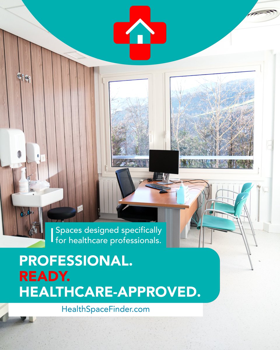 _HealthFinder's tweet photo. Why pay for an office you don’t use every day?

Health Space Finder helps healthcare professionals find flexible, healthcare-approved spaces that fit the way they actually practice, whether it’s two days a week or more.

#medicalofficespace #healthcarespaces #flexiblepractice https://t.co/J5zyBUhvqa