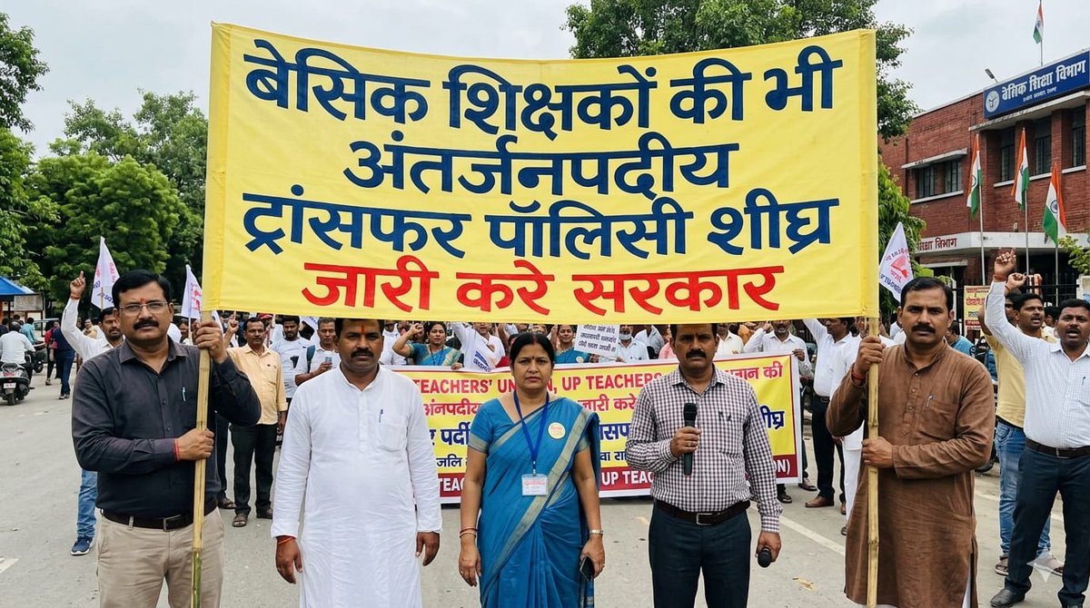 बेसिक शिक्षकों की भी अंतर्जनपदीय ट्रांसफर पॉलिसी शीघ्र जारी करे सरकार 
 <a href="/myogiadityanath/">Yogi Adityanath</a>
<a href="/CMOfficeUP/">CM Office, GoUP</a>
<a href="/thisissanjubjp/">Sandeep Singh</a>
<a href="/Sen2Partha/">partha_sen2</a>
<a href="/basicshiksha_up/">Department Of Basic Education Uttar Pradesh</a>
<a href="/bstvlive/">भारत समाचार | Bharat Samachar</a>
<a href="/yadavakhilesh/">Akhilesh Yadav</a>
<a href="/ChiefSecyUP/">S.P. Goyal, Chief Secretary, GoUP</a>
<a href="/UPPSS1921/">UPPSS(उ०प्र०प्राथमिक शिक्षक संघ)</a>
<a href="/aajtak/">AajTak</a>
<a href="/Aamitabh2/">Amitabh Agnihotri</a>
#Basic_teacher_transfer_for_all_District