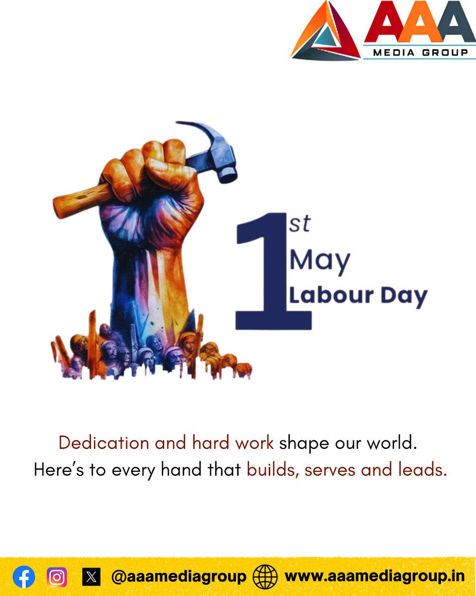 aaamediagroup's tweet photo. Salute to the dedication that keeps the world moving. Happy Labour Day!

#LabourDay2026 #LabourDay  #InternationalWorkersDay https://t.co/oX5dgQOYKK