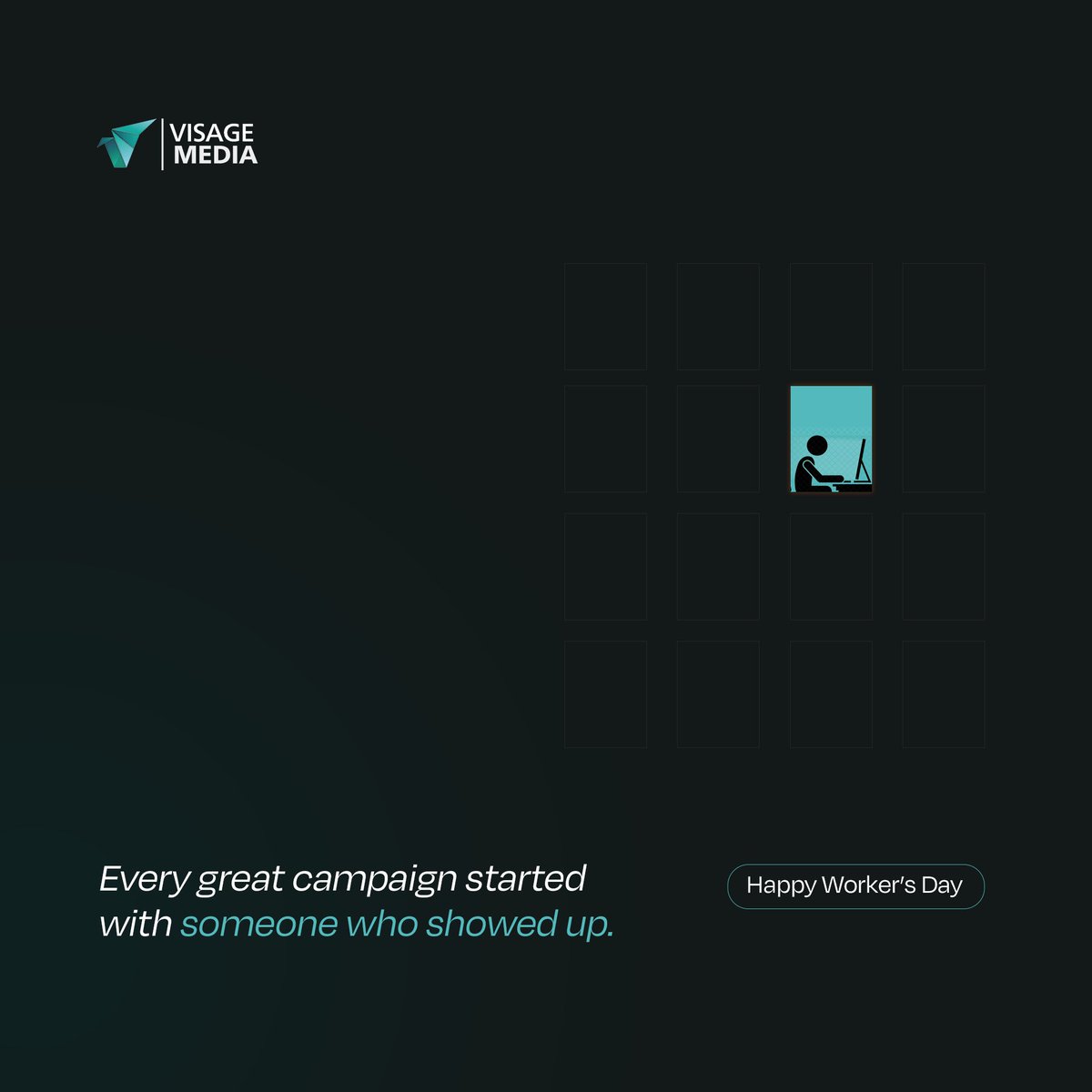 VisageMediaNG_'s tweet photo. To the copywriters who rewrote it five times.
The designers who nailed the brief at 11:58 PM.
The strategists who turned a vague idea into a viral one.

Happy Workers' Day from us to the real MVPs — the ones behind the screen. https://t.co/MaFOXxBtVt