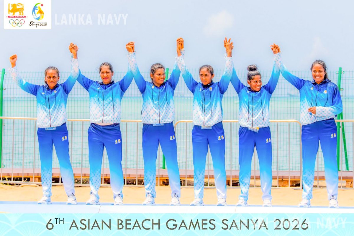 srilanka_navy's tweet photo. #SriLanka celebrates a monumental silver medal in Women’s Beach Kabaddi at 6th Asian Beach Games, bolstered by the strength and discipline of #Navy duo.
@srilanka_navy #BeachKabaddi #NavyPride
Read more: https://t.co/pQMJpOdfta https://t.co/MguUqVk21I