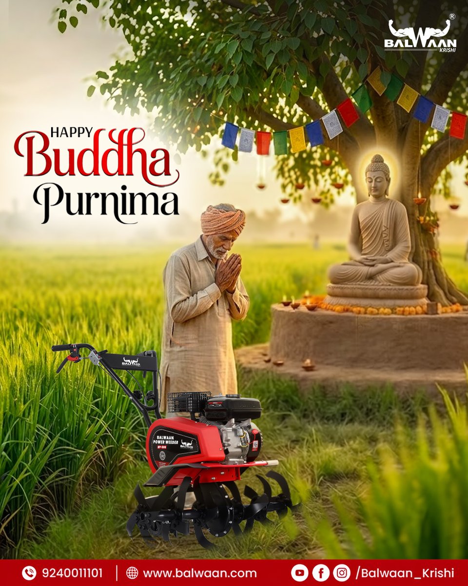 BalwaanOfficial's tweet photo. जहां शांति है, वहीं बुद्ध हैं।
करुणा और सत्य के मार्ग पर चलने की प्रेरणा देने वाले महात्मा बुद्ध को नमन। 🪷
Balwaan Krishi की ओर से आप सभी को बुद्ध पूर्णिमा की शुभकामनाएं।

#BuddhaPurnima2026 #WisdomInNature #BalwaanKrishi #agriculturelife https://t.co/exEArjSxxd