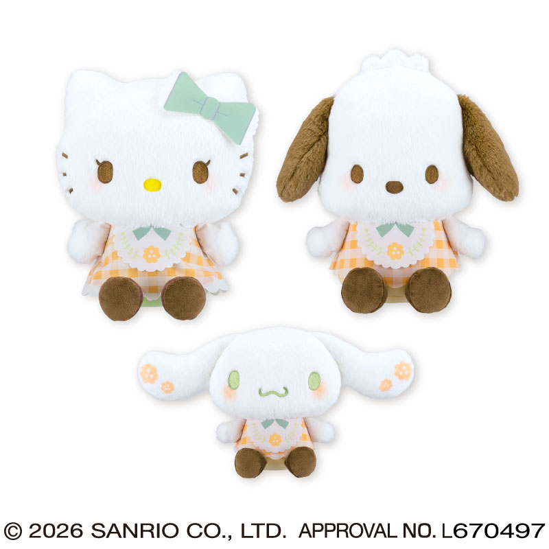 BIG　ハローキティ　バナナ　ぬいぐるみ　サンリオ　EIKOH エイコープライズ】「サンリオキャラクターズ フラワー