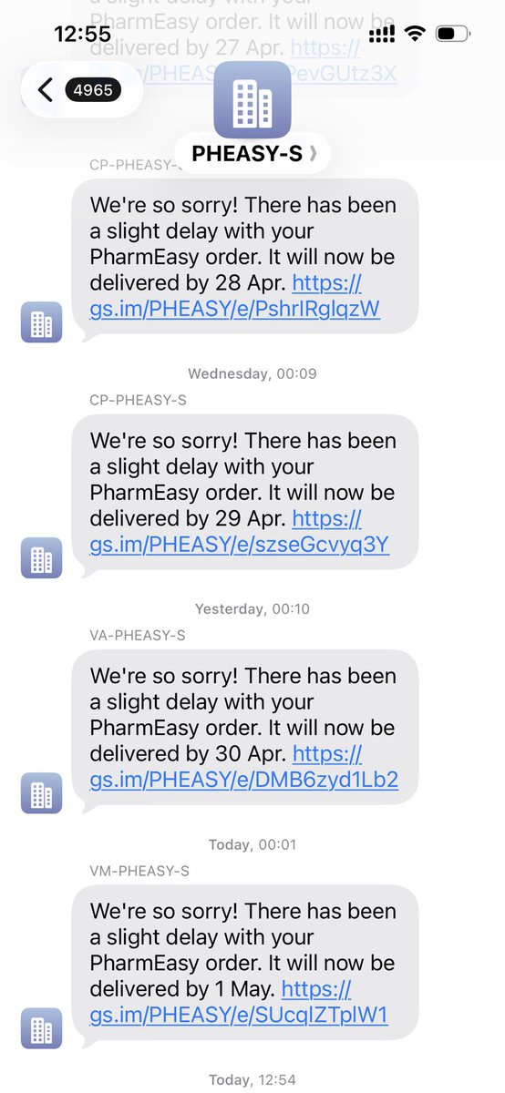 Deep0's tweet photo. Day 6 and STILL NO MEDICINE. @pharmeasyapp @pharmeasycare, this is an absolute shame. Order placed April 25.
Your "support" is a black hole of empty promises. In healthcare, "certainty" isn't a luxury—it’s essential. You are failing patients who rely on you for life-essential https://t.co/WJINwlkzQr