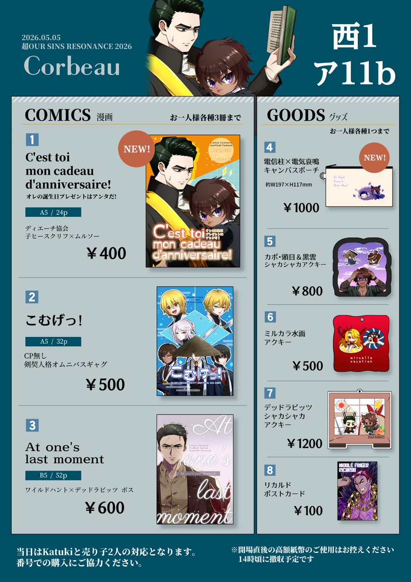 Katuki＠5/5超OSR西1ア11ab tweet media