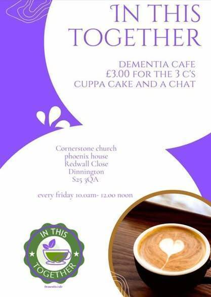 Stag_RosePPG's tweet image. #Friday - In This Together - Dementia Cafe 10am - 12pm

Cornerstone Church, Redwall Close, Dinnington, S25 3QA

Whether you’re living with dementia, supporting a loved one, or just looking for a place to connect, a safe and welcoming space for all

#DementiaCafe #CommunitySupport