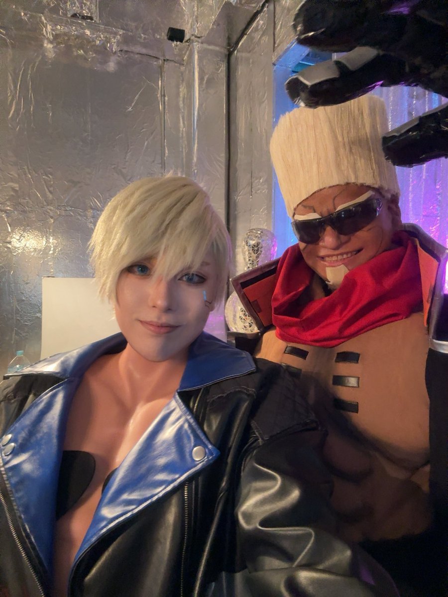 yu_to382's tweet image. なんと今回メインもいたのでペアで撮影出来たので是非見てほしい！！
超絶かっこいい写真沢山なので上げまくる😎

メイン＠kinuzero 
#サイバーパンク2026_29ap
#cyberpunkedgerunners