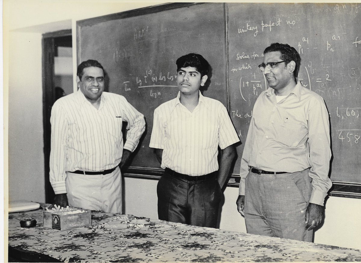 Thanks <a href="/Fintech03/">Parimal</a> ji for yet another memorable memior.

Here is a photo of Prof. Alladi Ramakrishna, "young" Prof. Krishnaswami Alladi, and my father, Prof. M. V. Subbarao, taken at MatScience in 1973.