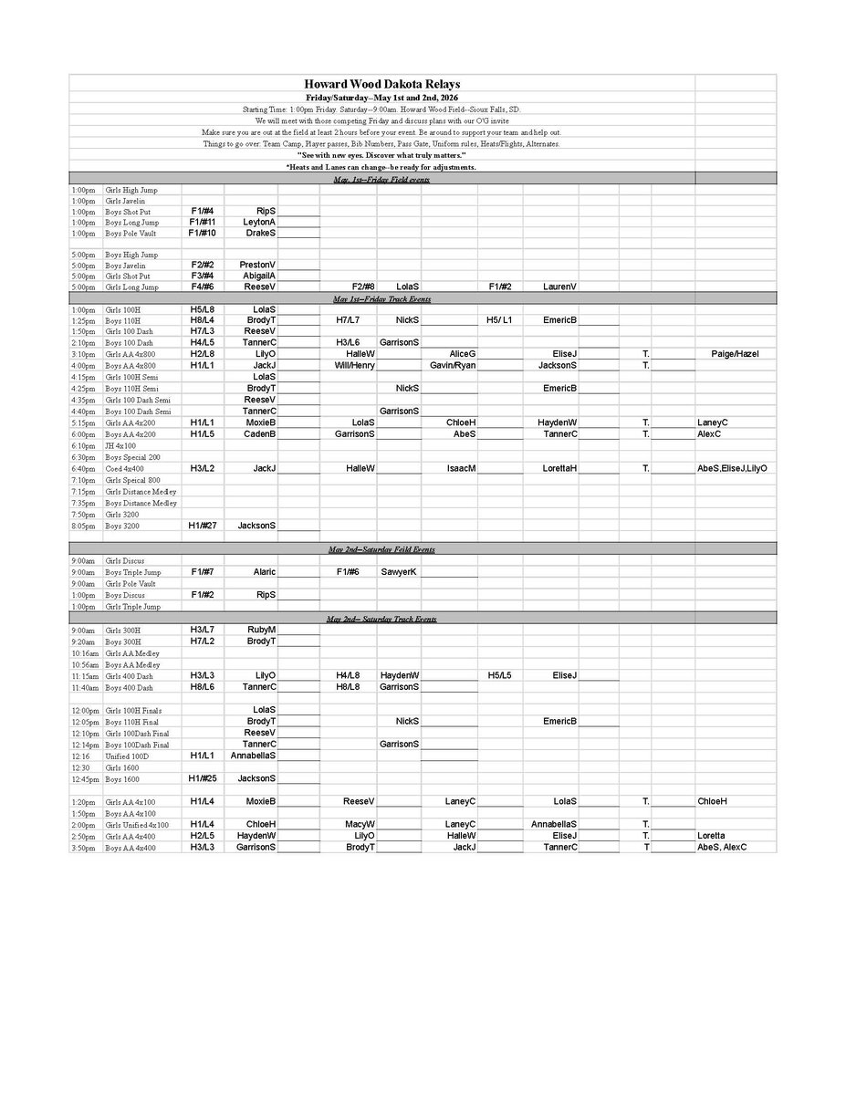 O'G Knights Track/XC tweet media
