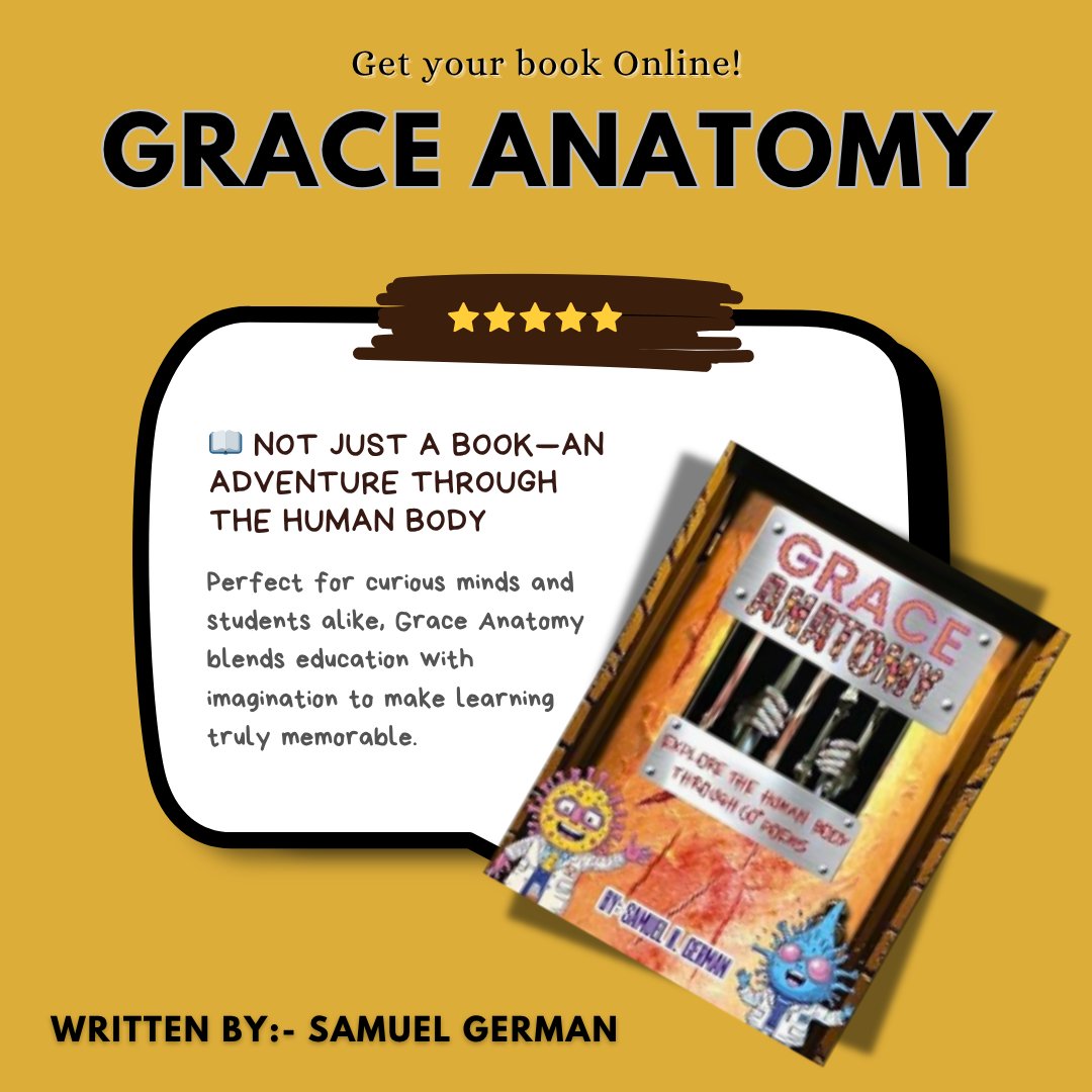 BookKnocks's tweet photo. The human body is one of the most incredible machines ever created. Grace Anatomy gives readers a front-row seat to discover how it all works together. #Sexualphysiology #Medicine #Anatomy @SKGBooksdotnet https://t.co/i7wy3l2EuA https://t.co/8np2kHxDXQ