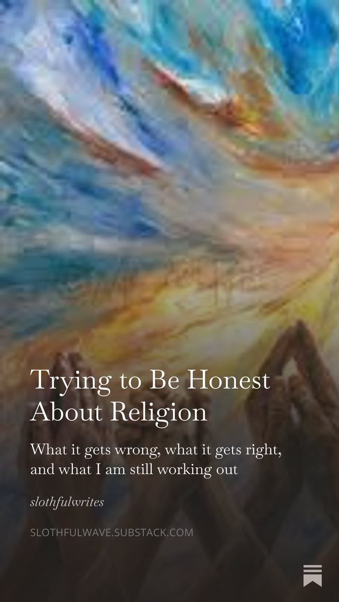 slothfulwave's tweet photo. I wrote a two-part series on humanism, religion, and the society we owe each other.

Link in the comments. https://t.co/1EZtdtB6mZ