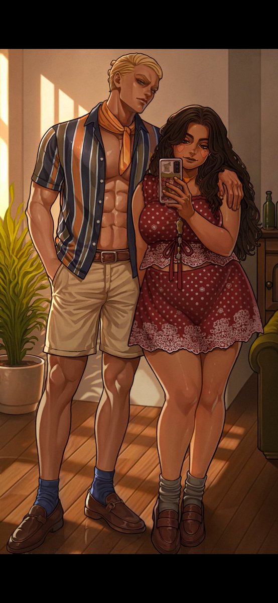 CUTESY OUTFIT SELFIE COMMISSION FORRR <a href="/prosciuttoswife/">ᵗᵃʰᵃೀ</a> 
Thankkk youuu smm bosss😌🫶🫶

#jjba