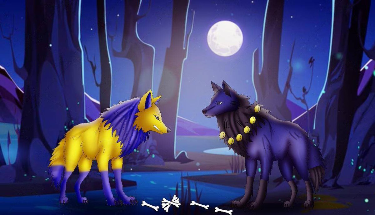 limiartist2nd11's tweet photo. “Artist’s exclusive: commissioned wolf duo with bone details, full‑moon backdrop.”
.
.
.
.
#myart #commissionopen #artist #2d #wolfs #designer https://t.co/kVwgKHaHmz