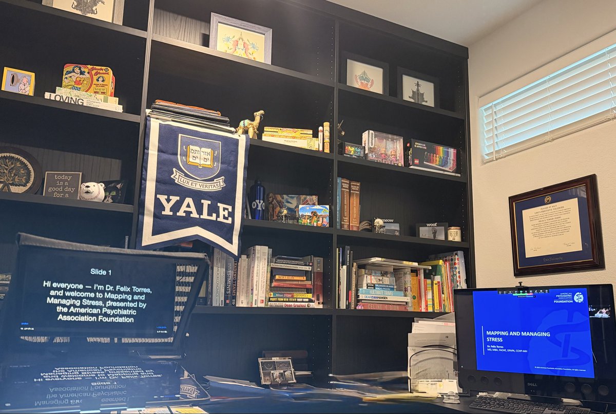 FelixTorresMD's tweet photo. Morning well spent recording Mapping and Managing Stress for @APApsychiatric @PsychFoundation.
Proud to contribute to a project bringing practical #MentalHealth tools to high school students!
The earlier we teach these skills, the more impact they have.
#StressAwarenessMonth https://t.co/3OGAGFQhsR
