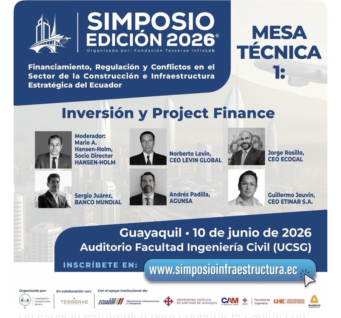 SimposioInfra's tweet image. ¿Cómo financiar el futuro de Ecuador?

El desarrollo del país exige proyectos sólidos y bancables. 

Por eso, los invitamos a la Mesa Técnica 1. 5 Voces, 5 Sectores Estratégicos

simposioinfraestructura.ec 
 
#ProjectFinance #InfraestructuraEcuador #Construccion2026 #Inversiones
