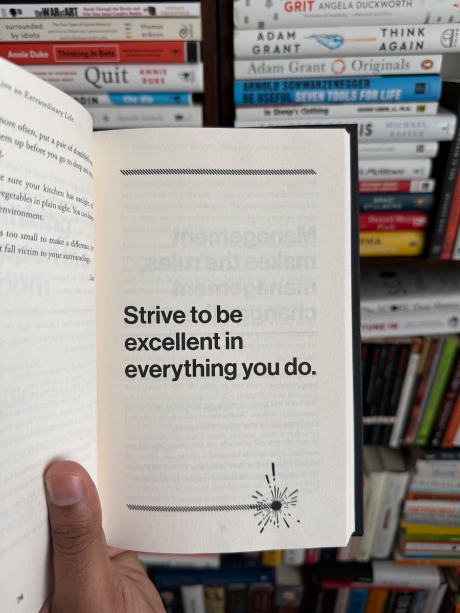 readswithravi's tweet image. Strive to be excellent in everything you do.