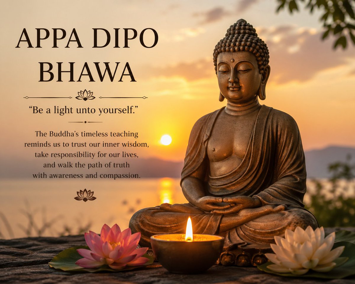**अप्प दीपो भव : **
बुद्ध जयन्तीको उपलक्ष्यमा सबै जनहरुप्रति हार्दिक मंगलमय शुभ कामना 💐💐💐🇳🇵🇳🇵🇳🇵