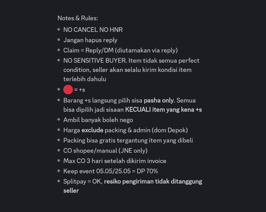[‼️CERAI SALE V2 READY INA‼️] 

Like and RTs are appreciated. Tolong baca notes &amp; rules yang sudah dicantumkan terlebih dahulu 🙏 

#warungenstars #warungenstar #warunganime #zonauang