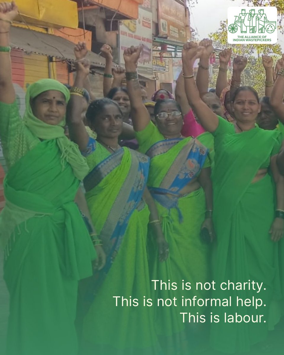 AIWastepickers's tweet photo. As systems become more formalised, the question is simple:
Will waste pickers be included or excluded?

Recognition must lead to real inclusion. https://t.co/WsgVZWrByA