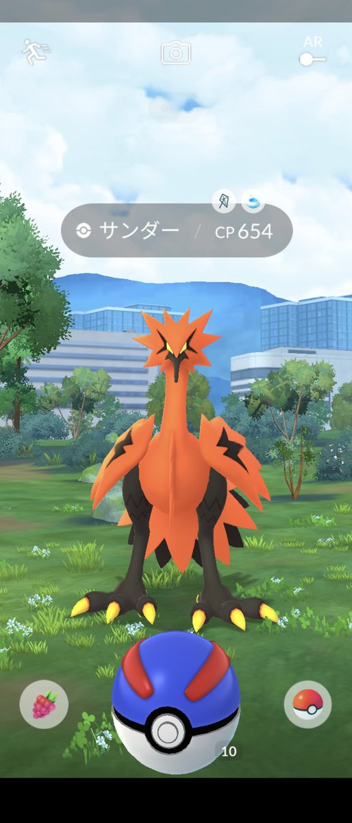 Lapras285's tweet photo. 甲子園以来2週間ぶりの遭遇🐤
相性バツグンのガラルサンダーはボールに入ってくれました🥰
これで8️⃣体目になります🐤
#ポケモンGO #おさんぽおこう 
#ガラル三鳥 #ガラルサンダー https://t.co/ytHR9IH4vL