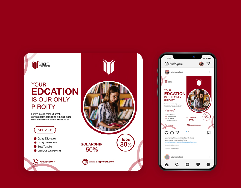 asfMonologo's tweet image. New social medica post design with mockup 
#design #mockup #graphic