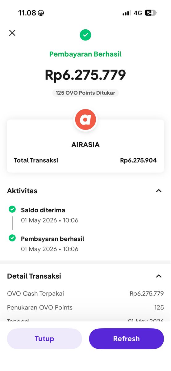 eemmlly's tweet photo. @airasia_indo halo ka, saya ada purchase tiket PP BDJ - KUL, ovo saya sudah terpotong namun tiketnya tidak issued dan di air asia move statusnya pending payment padahal sudah berhasil bayar. Bagaimana ini???? https://t.co/KmhcdsUfeP