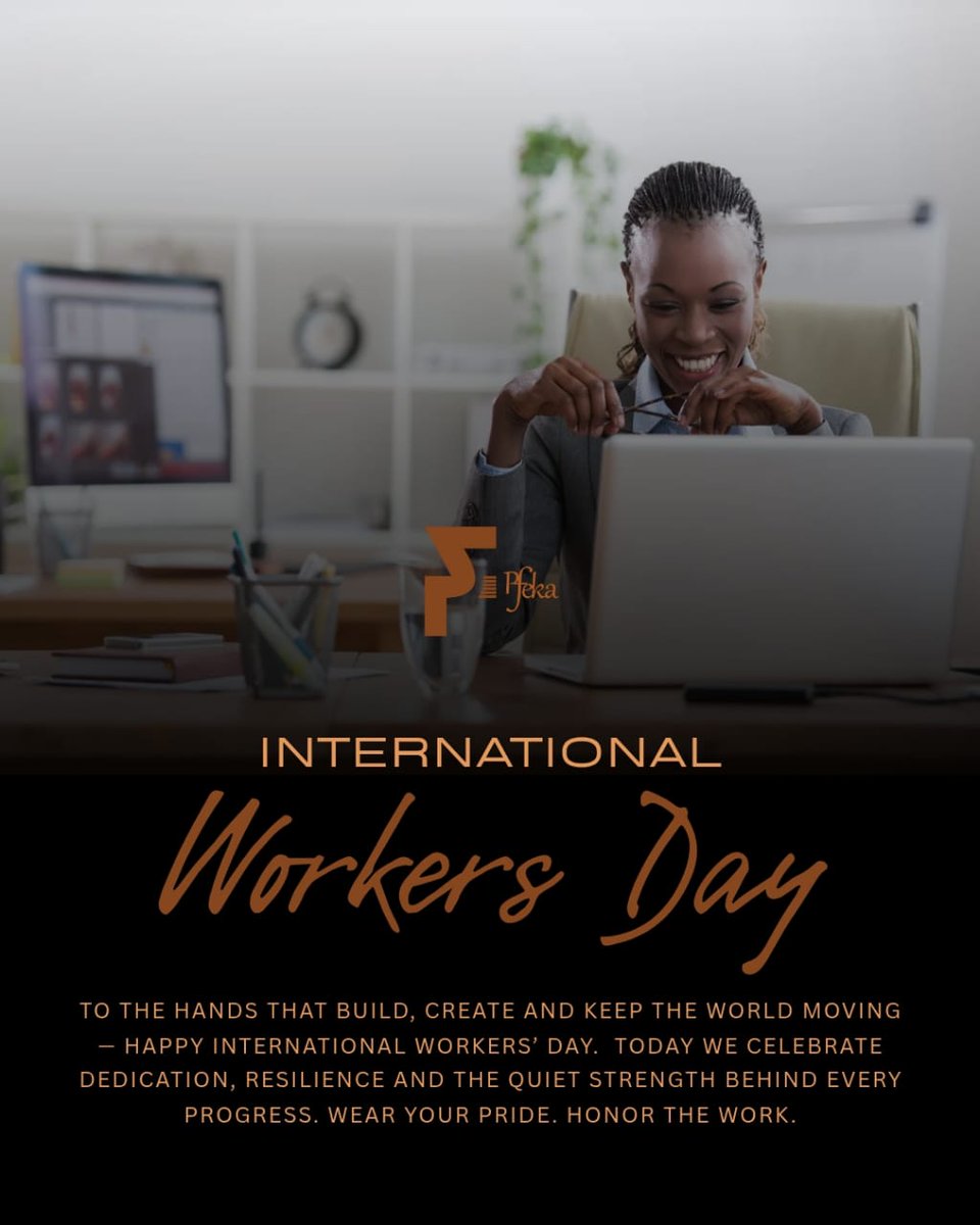 PfekaAfrican's tweet photo. To the hands that build, create and keep the world moving — Happy International Workers’ Day. Today we celebrate dedication, resilience and the quiet strength behind every progress. Wear your pride. Honor the work.
#Pfeka 
We are open from 9am to 1pm
📍 Old Hararians Sports Club https://t.co/dZnPnxlo6F