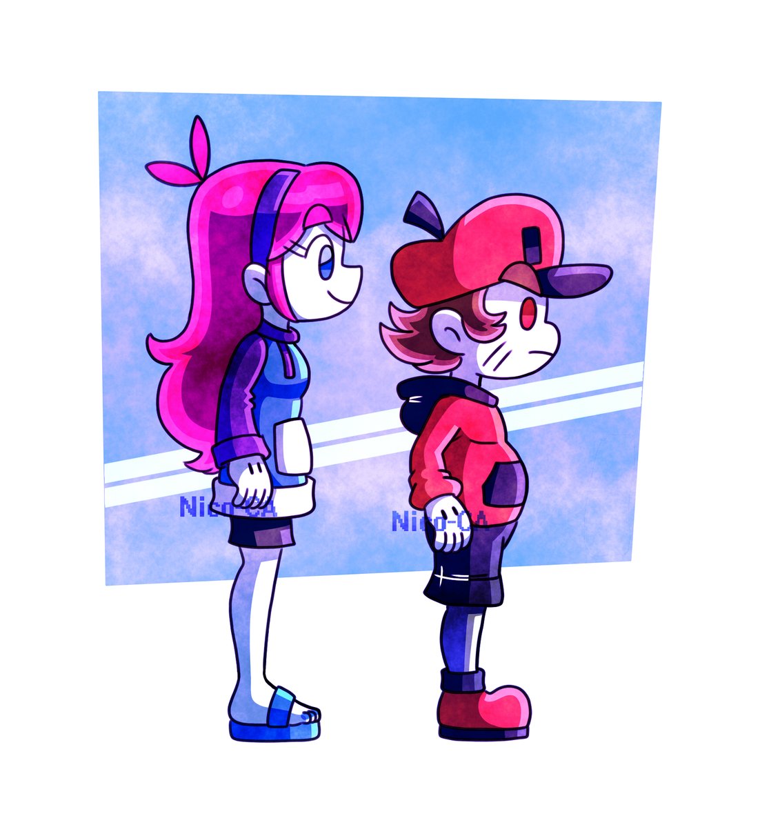 nico_ca1's tweet image. Sabina Alta y Nico Chiquito (2021)
#nicoca #illustration #oc #artwork