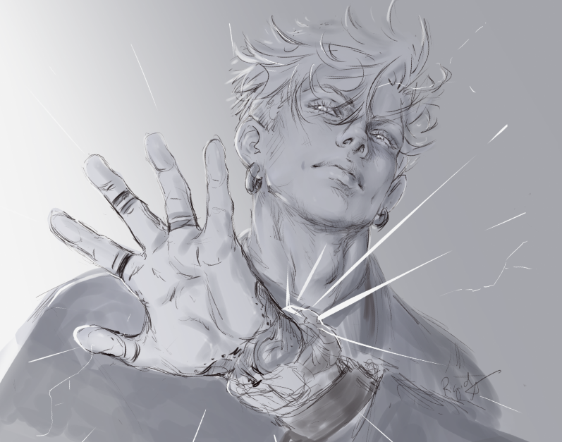 rigidambiguity's tweet image. My King #enjin #gachiakuta #gachiakuta166 gachi doodle after a few weeks off...rusty crusty, I am. 🥺
