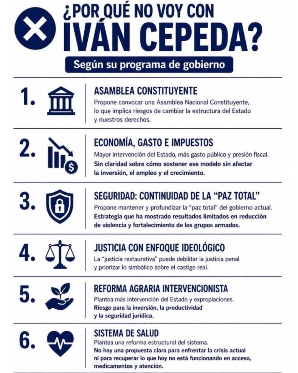 CoronelLeary's tweet photo. ¿Por qué no voy con IVÁN CEPEDA? https://t.co/3k96GVt2sR