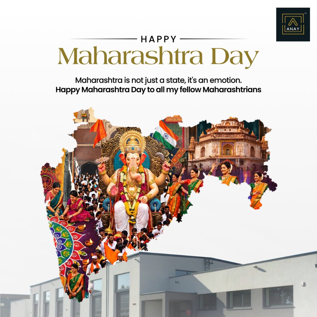 anayproperties's tweet image. Happy Maharashtra Day and Labour Day!

Today, we celebrate the spirit of progress, resilience, and hard work that drives both our state and our industries forward.

Wishing everyone continued success, prosperity, and strength.
#AnayProperties #IndustrialRealEstate #Warehousing