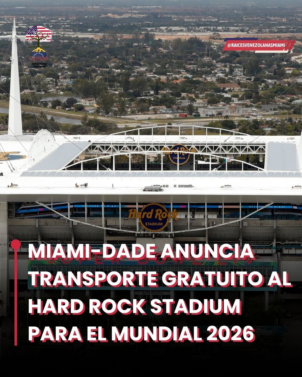 Condado de Miami-Dade ha confirmado la implementación de un sistema de shuttles sin costo diseñado para facilitar el traslado de los aficionados durante la Copa del Mundo 2026. Esta iniciativa busca optimizar la movilidad hacia el Hard Rock Stadium en los días de partido