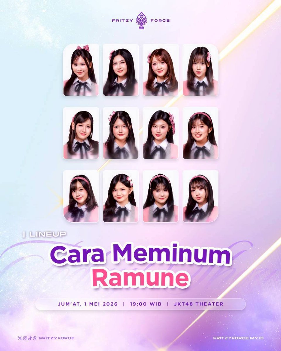 Malam ini, <a href="/RFritzy_JKT48/">Fritzy Rosmerian</a> bersama Team Love akan tampil di setlist #CaraMeminumRamuneJKT48 pada pukul 19.00 WIB.

Pertunjukan juga dapat disaksikan melalui live streaming IDN App.

Yuk yuk yuk, mari kita berikan dukungan dan semangat yang terbaik untuk Fritzy!

#ActiviZy
