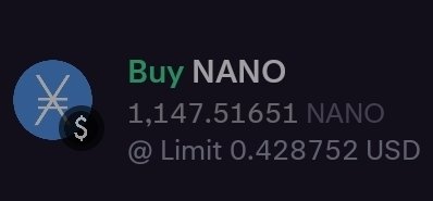 $0.428752

My Lowest Nano buy...........This TIME 😉

$XNO 

DCA