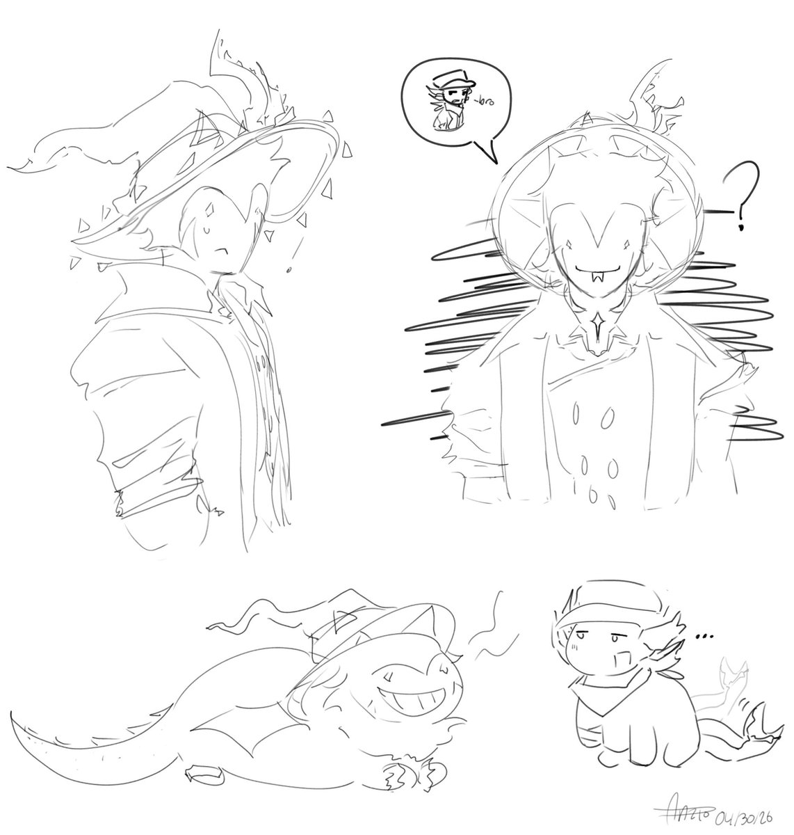 Goofy Darkheart doodles featuring Zuka ig because I draw darkheart aurafarming too often #phighting #zukaheart